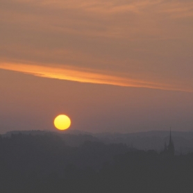 Bösingen Sonnenaufgang