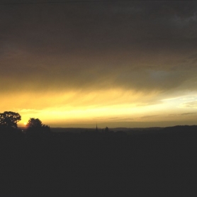 Bösingen Sonnenuntergang